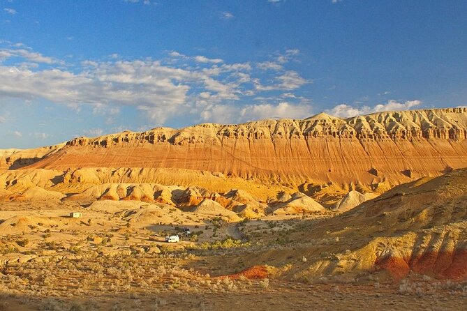2 Days Tour: Altyn Emel National Park – Singing Dunes & Aktau Mountains - Katutau’s dark volcanic shapes