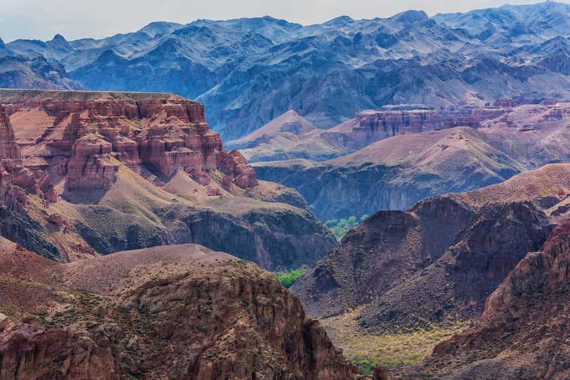 Almaty: Charyn Canyon, Kolsai & Kaindy Lakes Tour - The private vehicle and the long road