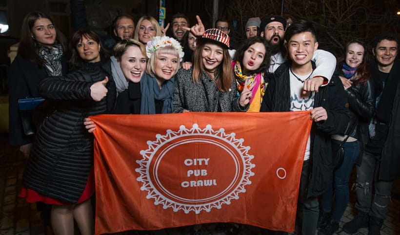 Almaty: Guided Bar Crawl with Shots - Drinks, Food, and Drinking Games