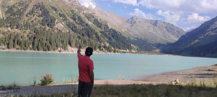 Hiking to the magical Big Almaty Lake - The mountain day begins outside Almaty