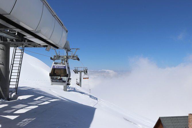 Medeu and Shymbulak ski resort private excursion - The cable car ride up to Shymbulak