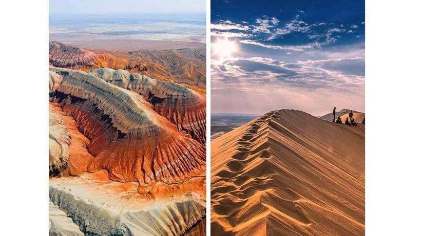 One Day Tour to Altyn-Emel: Singing Dune and Aktau Mountain - The 700-year-old willow tree
