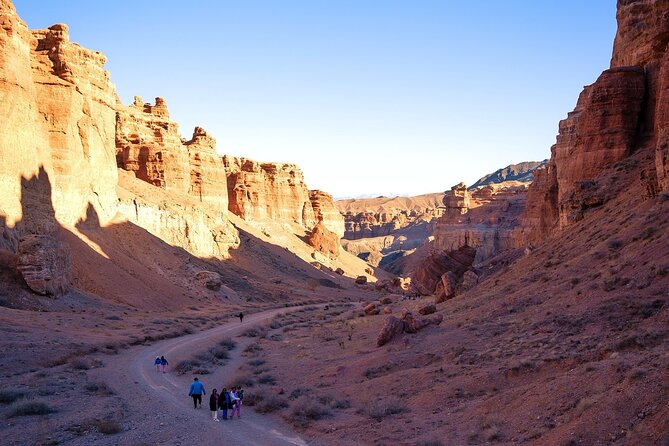 Personalized guided Car Tours to Charyn Canyon & Kolsay Lake - Walking down into Charyn Canyon
