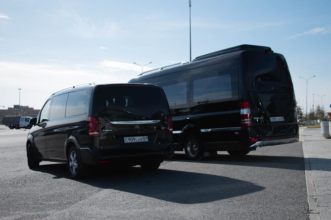Private Transfer from Nursultan Nazarbayev (NQZ) Airport to Astana - Choosing between the Toyota Camry 70 and Mercedes Sprinter